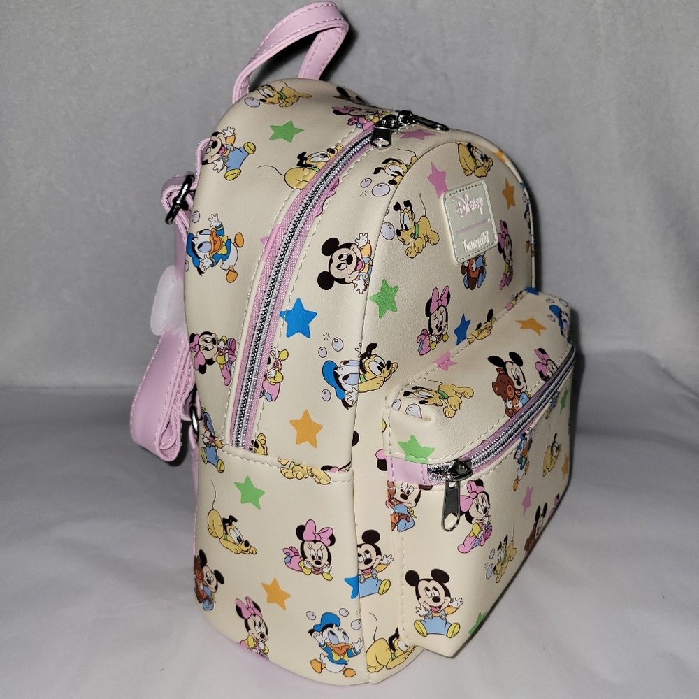 Loungefly Disney Baby Mickey Mouse And Friends Mini Backpack - Picture 7 of 8
